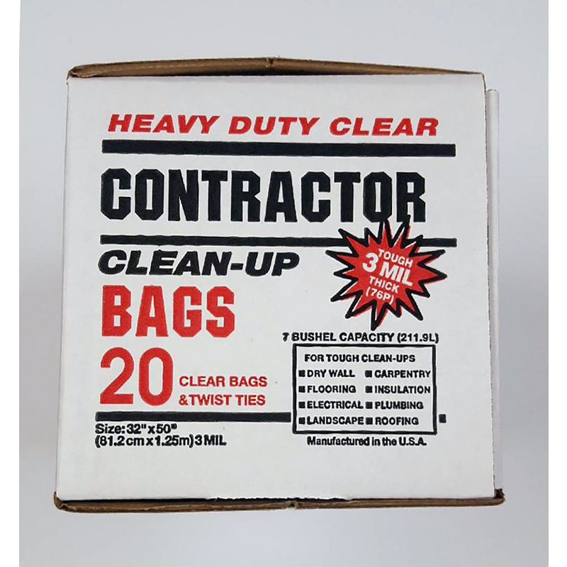 Primrose Plastics 42 gal Contractor Bags Twist Tie 20 pk 3 mil