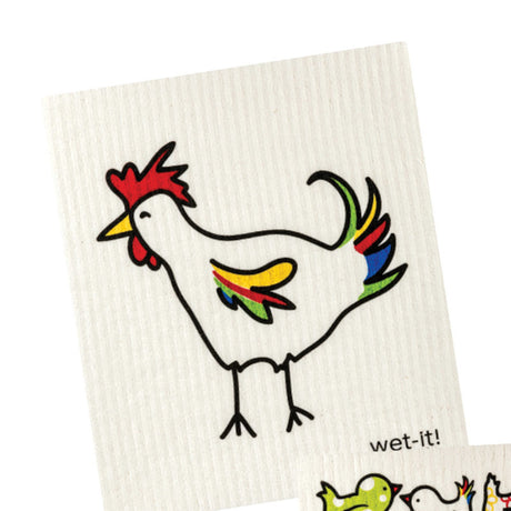 GRMT DISHCLOTH ROOSTER
