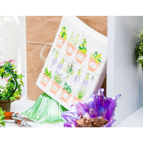 Wet-It! Multicolored Cotton Fresh Herbs Dish Cloth 1 pk