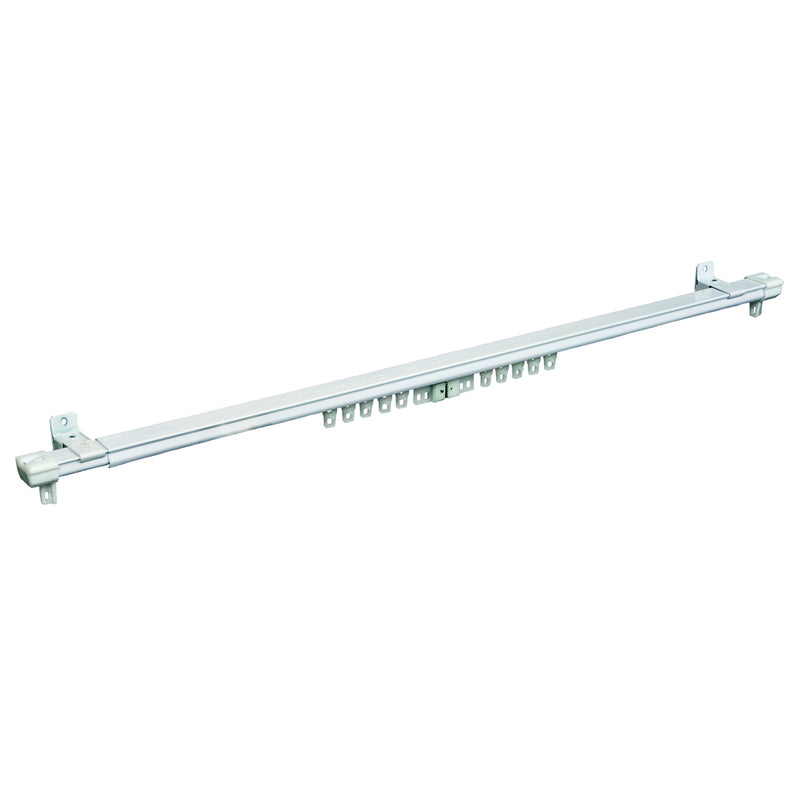 Kenney White Traverse Curtain Rod 78 in. L X 150 in. L