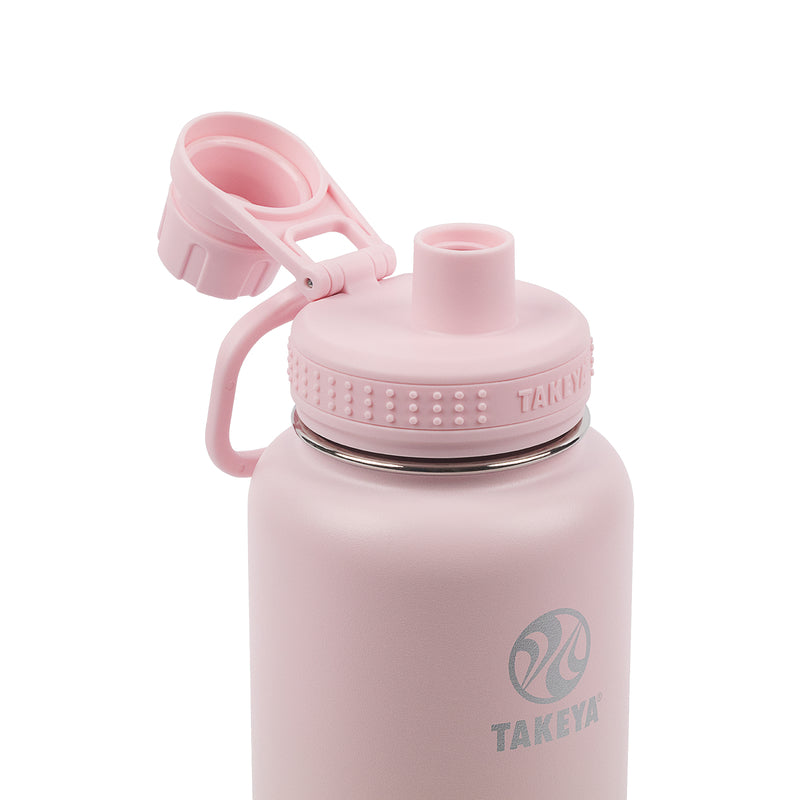 Takeya Actives 40 oz Double Wall Blush BPA Free Insulated Water Bottle