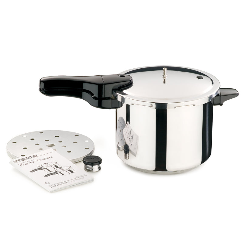 Presto Polished Stainless Steel Pressure Cooker 4 qt