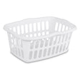 LAUNDRY BASKET WHT