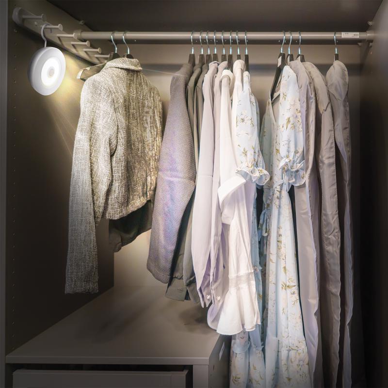 Over Lite As Seen On TV White Battery Powered LED Puck Light 1 pk