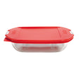 Anchor Hocking Baking Dish Clear/Red