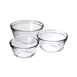 Anchor Hocking 2.5 qt Glass Clear Mixing Bowl Set 3 pc