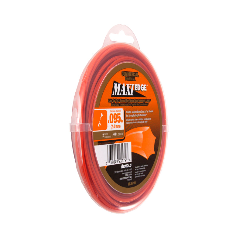 Arnold Maxi Edge Commercial Grade .095 in. D X 40 ft. L Trimmer Line