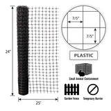 Tenax 2 ft. H X 25 ft. L Polypropylene Multi-Purpose Netting Black