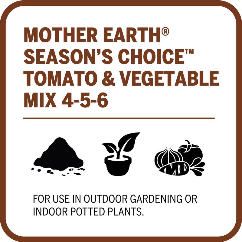 Mother Earth Seasons Choice Vegetables 4-5-6 Fertilizer 4.4 lb
