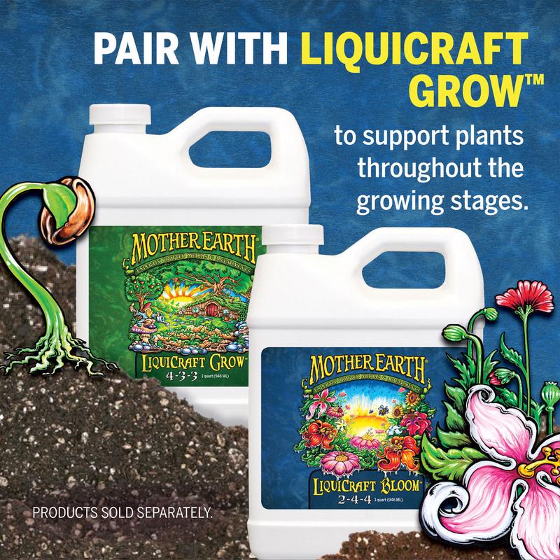 Mother Earth LiquiCraft Bloom All Plant 2-4-4 Plant Fertilizer 1 qt