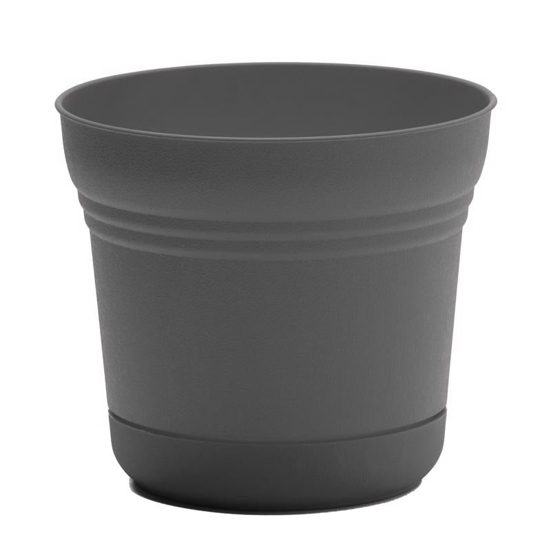 PLANTER CHARCOAL 12"