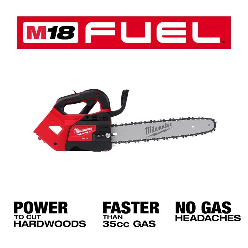 Milwaukee M18 FUEL Top Handle 2826-20T 14 in. 18 V Battery Chainsaw Tool Only