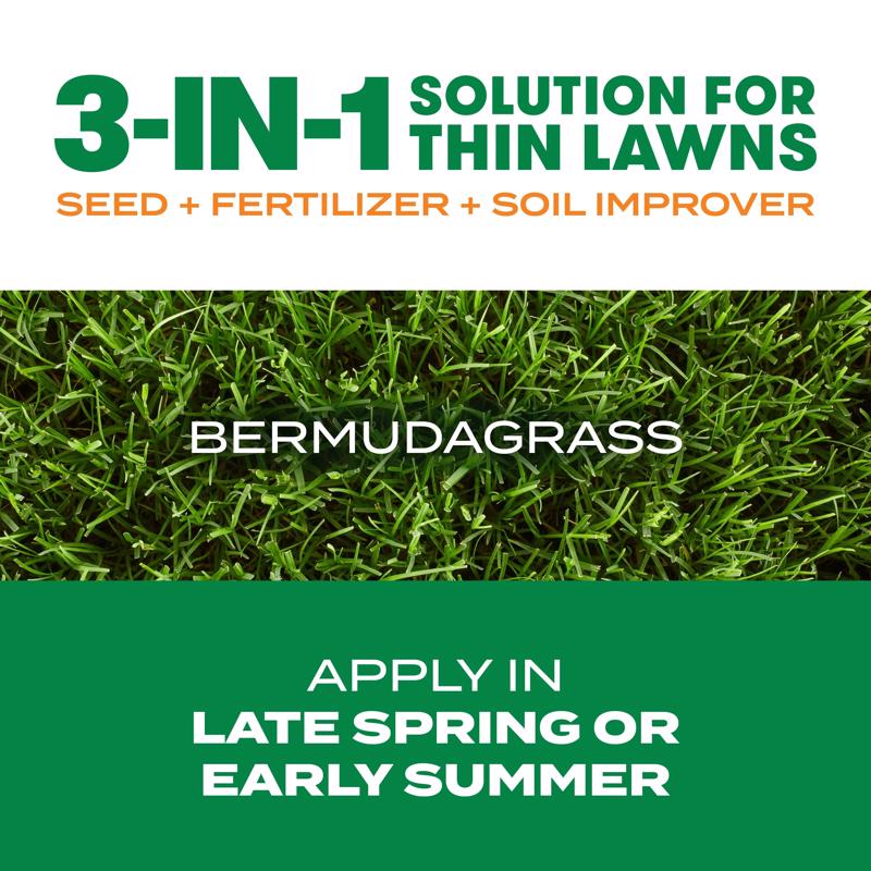 Scotts Turf Builder ThickR Bermuda Grass Sun or Shade Grass Seed and Fertilizer 40 lb
