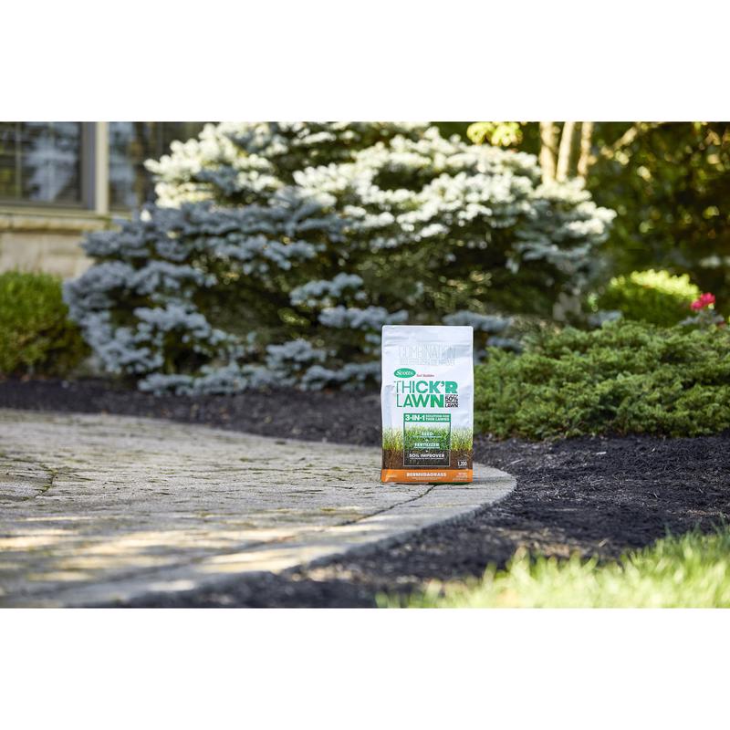Scotts Turf Builder ThickR Bermuda Grass Sun or Shade Grass Seed and Fertilizer 12 lb