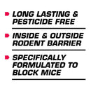 Tomcat Rodent Block Toxic Bitrex Pest Control Foam For Mice 12 oz
