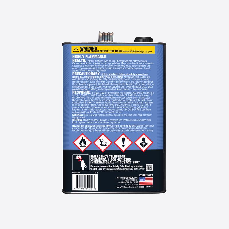 VP Racing Fuels Small Engine Ethanol-Free 2-Cycle 40:1/50:1 Small Engine Fuel 1 gal