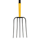 John Deere 5 Tine Steel Manure Fork 48 in. Fiberglass Handle