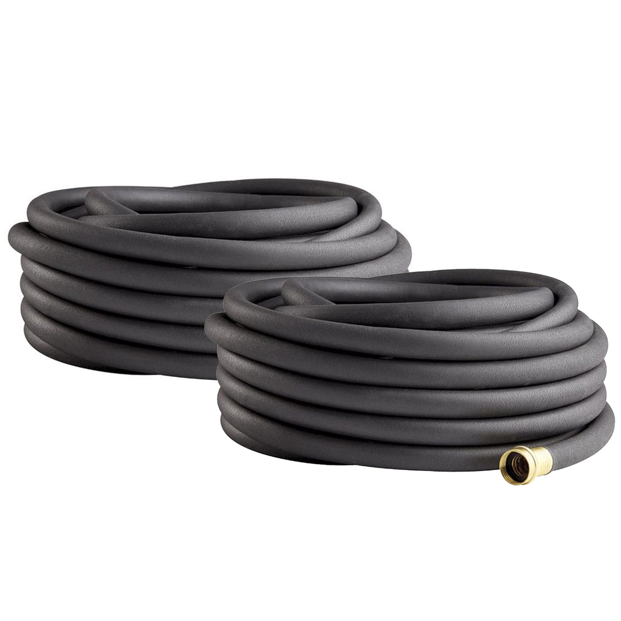 Weeper Soaker Hose, 5/8" x 50 ft, Weather-Resistant Vinyl, Deep Root Watering System for Gardens, Raised Beds, Flower Beds and Lawns, (Natural, 50 foot x 2-Pack)
