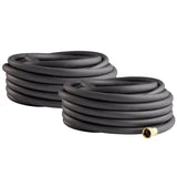 Weeper Soaker Hose, 5/8" x 50 ft, Weather-Resistant Vinyl, Deep Root Watering System for Gardens, Raised Beds, Flower Beds and Lawns, (Natural, 50 foot x 2-Pack)