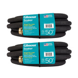 Weeper Soaker Hose, 5/8" x 50 ft, Weather-Resistant Vinyl, Deep Root Watering System for Gardens, Raised Beds, Flower Beds and Lawns, (Natural, 50 foot x 2-Pack)