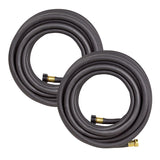 Weeper Soaker Hose, 5/8" x 50 ft, Weather-Resistant Vinyl, Deep Root Watering System for Gardens, Raised Beds, Flower Beds and Lawns, (Natural, 50 foot x 2-Pack)