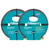 Weeper Soaker Hose, 5/8" x 50 ft, Weather-Resistant Vinyl, Deep Root Watering System for Gardens, Raised Beds, Flower Beds and Lawns, (Natural, 50 foot x 2-Pack)