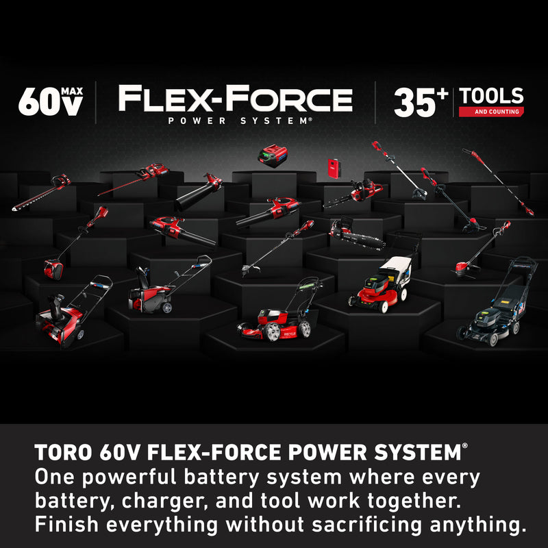 Toro Flex Force 51830 16 in. 60 V Battery String Trimmer Kit (Battery & Charger)