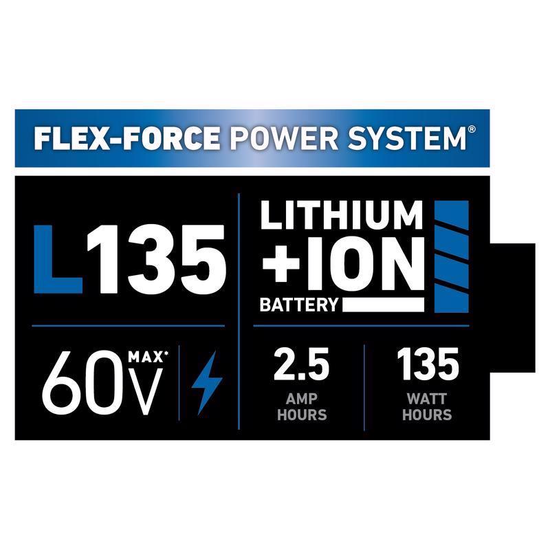 Toro 60V Flex-Force L135 2.5 Ah Lithium-Ion Battery 1 pc
