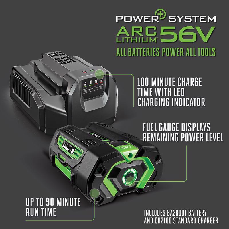 EGO Power+ LB6504 180 mph 650 CFM 56 V Battery Handheld Leaf Blower Kit (Battery & Charger)