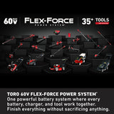 Toro Flex Force 51840 24 in. 60 V Battery Hedge Trimmer Kit (Battery & Charger)