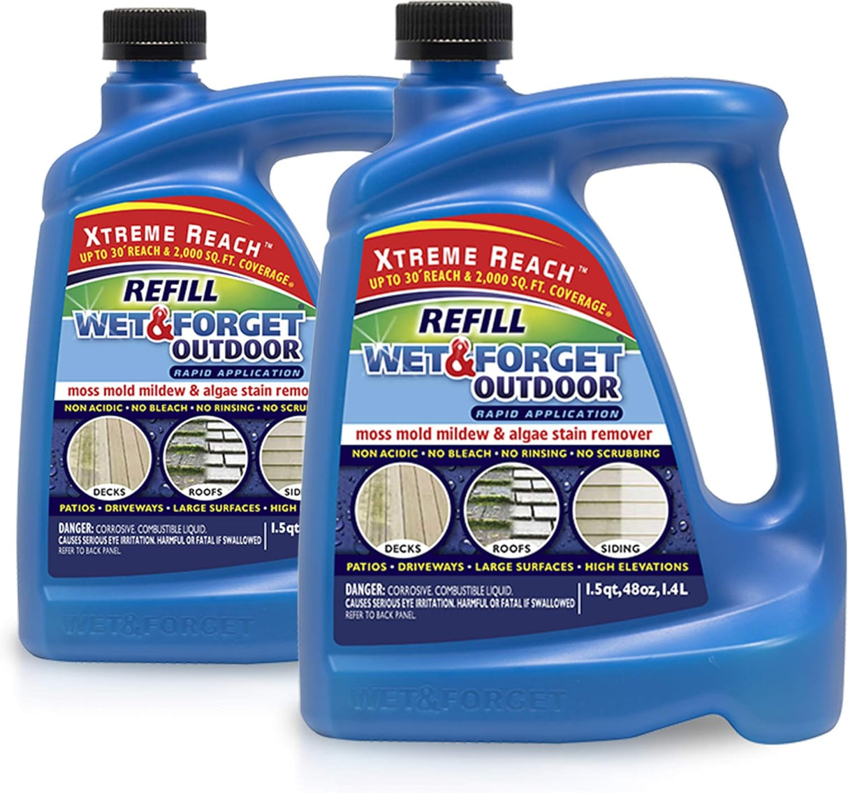 Wet and Forget Outdoor Hose End Refill (Nozzle Not Included) - 2 Pack