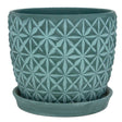 PLANTER TRIBECA TEAL 8"