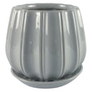 PLANTER CONTOUR GRAY 6"