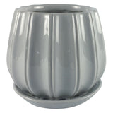 PLANTER CONTOUR GRAY 8"