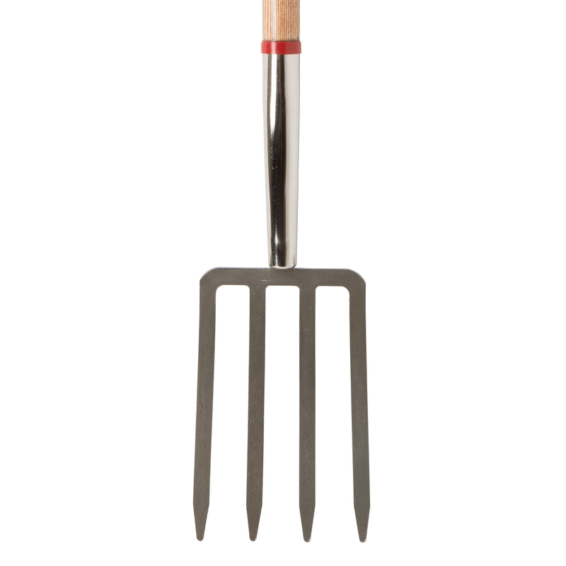 Ace 4 Tine Steel Spading Fork 30 in. Wood Handle