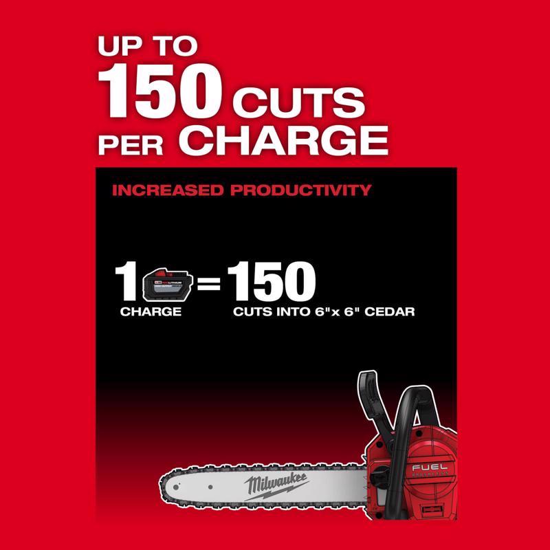 Milwaukee M18 FUEL 14 in. 40 cc 18 V Battery Chainsaw Tool Only