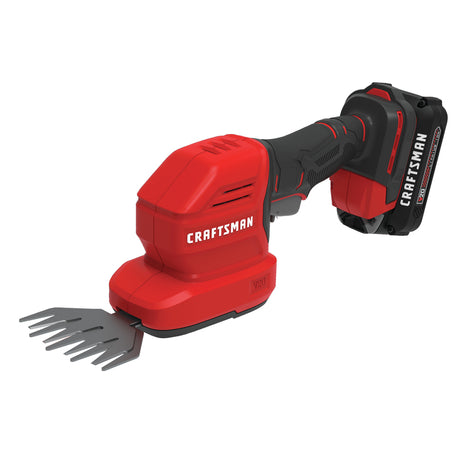 Craftsman V20 CMCSS800C1 8 in. Battery Hedge Trimmer with Shrub Shear Kit (Battery & Charger)