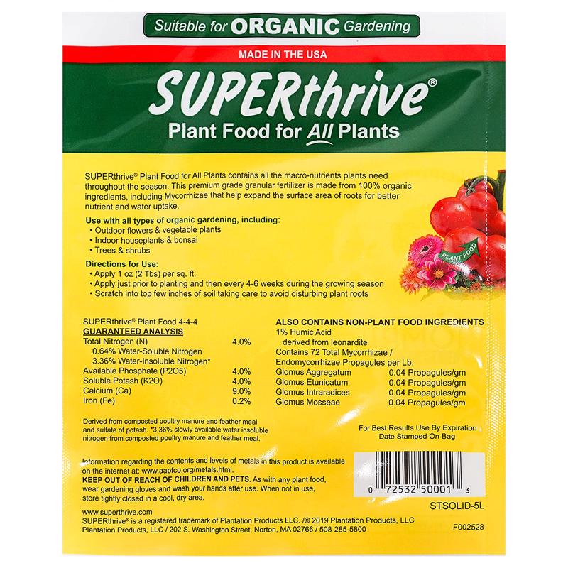 SUPERthrive Organic Granules Multiple Plant Food 2.2 lb