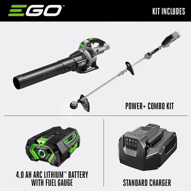 EGO Power+ ST1503LB 15 in. 56 V Battery Trimmer and Blower Combo Kit (Battery & Charger)