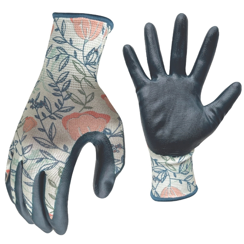 Digz L Nitrile Multicolored Gardening Gloves