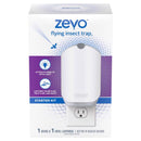 Zevo Flying Insect Fly Trap Fruit Flies Gnats (4 Plug-in Bases + 4 Cartridges)