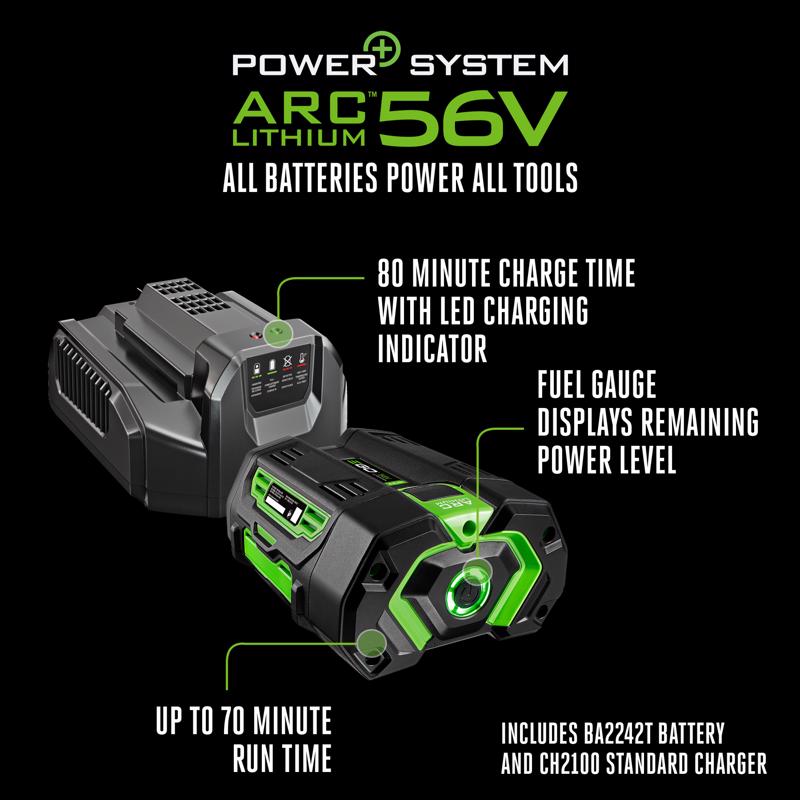 EGO Power+ LB6503 180 mph 650 CFM 56 V Battery Handheld Leaf Blower Kit (Battery & Charger)