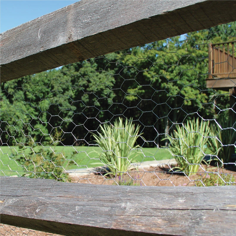 Garden Craft 72 in. H X 50 ft. L Galvanized Steel Poultry Netting 1 in.
