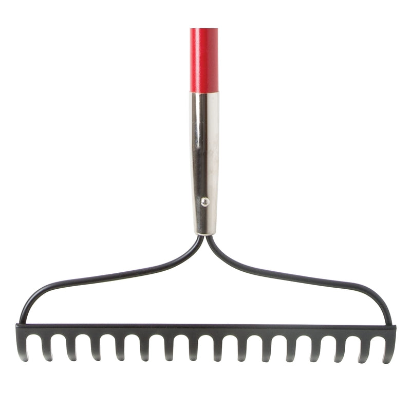 Ace 57 in. 16 Tine Steel Bow Rake Fiberglass Handle