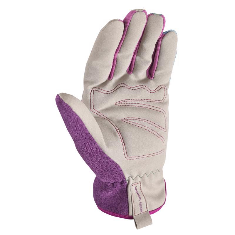 Wells Lamont Women's Indoor/Outdoor Botanical Work Gloves Multicolor L 1 pk