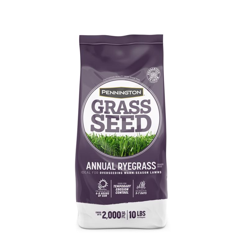 Pennington Annual Ryegrass Sun or Shade Grass Seed 10 lb