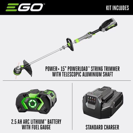 EGO Power+ Powerload ST1511T 15 in. 56 V Battery String Trimmer Kit (Battery & Charger)