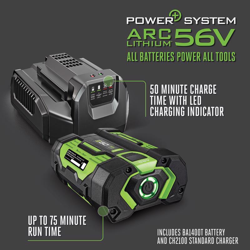 EGO Power+ LB6151 170 mph 615 CFM 56 V Battery Handheld Leaf Blower Kit (Battery & Charger)