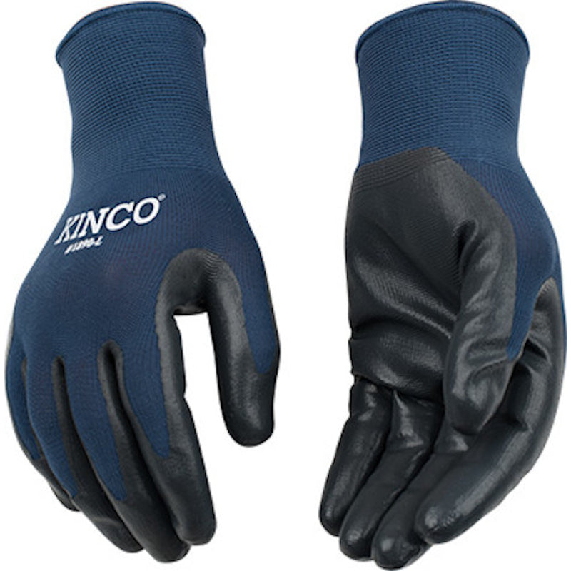 Kinco Men's Indoor/Outdoor Knit Wrist Cuff Gloves Navy L 3 pk