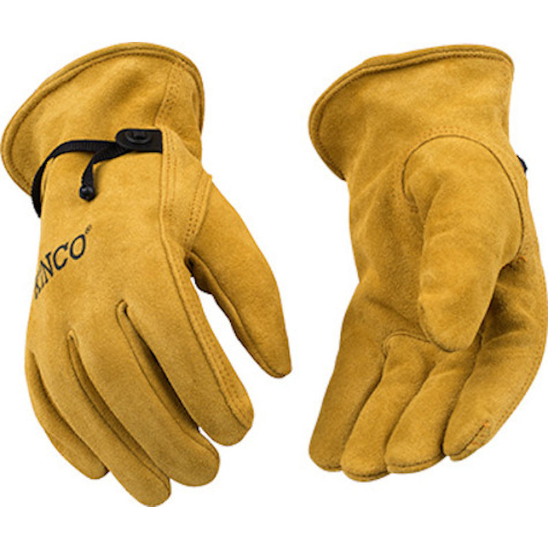 Kinco Men's Indoor/Outdoor Driver Gloves Gold XL 1 pair